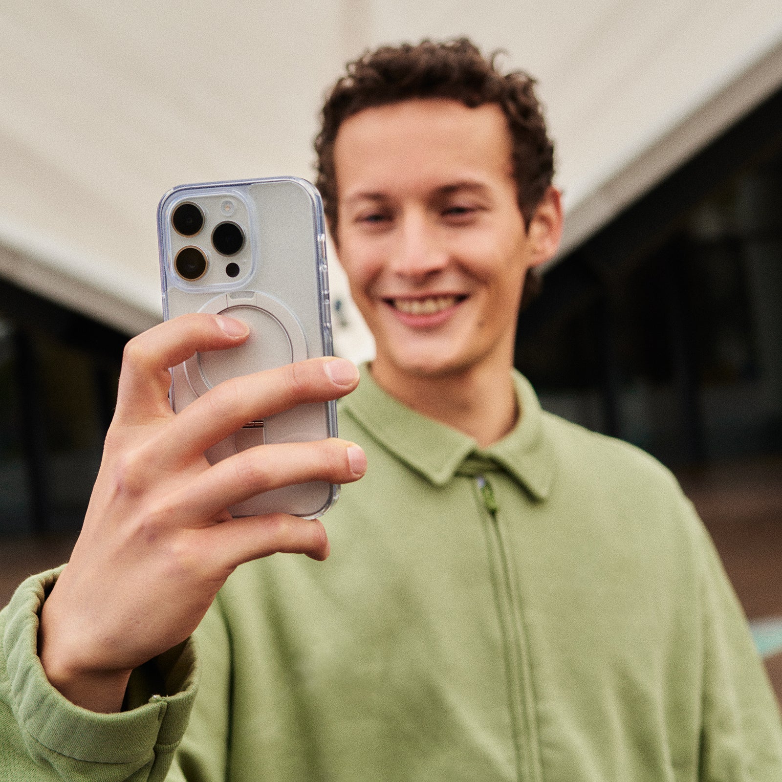 Transform Your iPhone with the Clear Magic Stand Basic Case - Perfect Fit for iPhone 12 to 16!