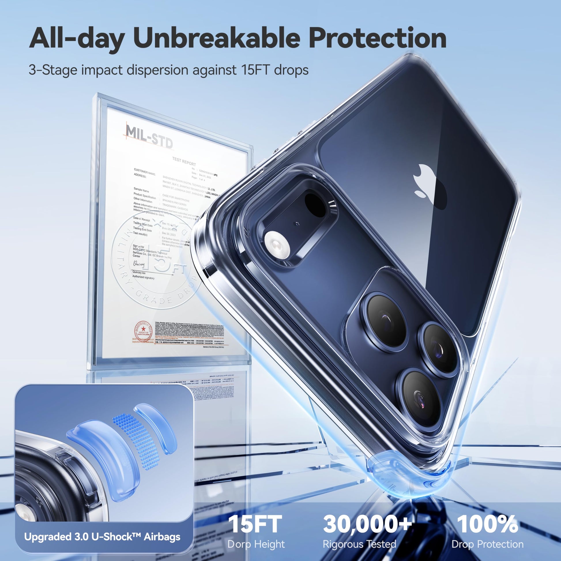 Crystal Clear iPhone 17 Case - Unmatched 3X Anti-Yellow Protection with Free Kickstand